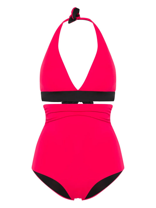 Triangle-Cup High-Waisted Bikini