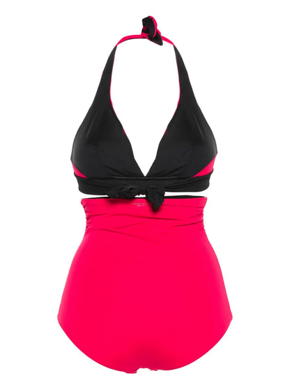 Triangle-Cup High-Waisted Bikini