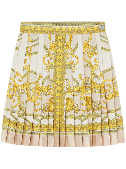 La Coupe Des Dieux Pleated Silk Skirt