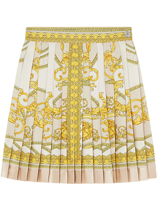 La Coupe Des Dieux Pleated Silk Skirt