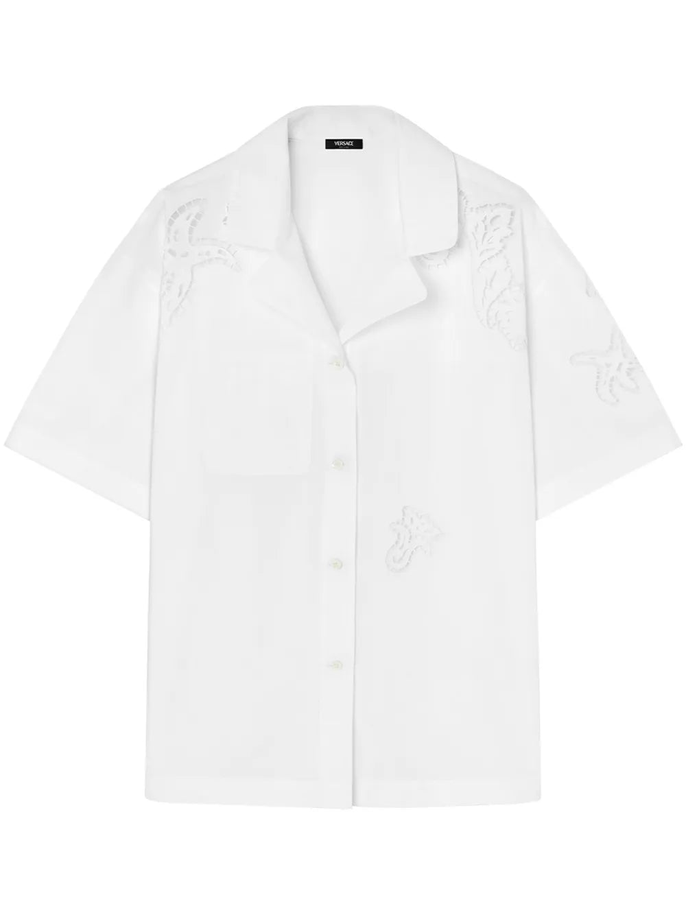Sangallo-Embroidered Cotton Shirt