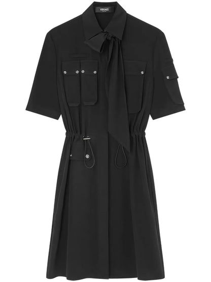 Lavalli�Re Silk Cargo Shirt Dress