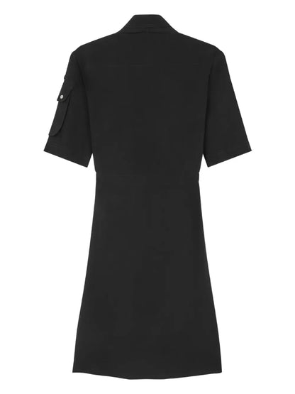 Lavalli�Re Silk Cargo Shirt Dress