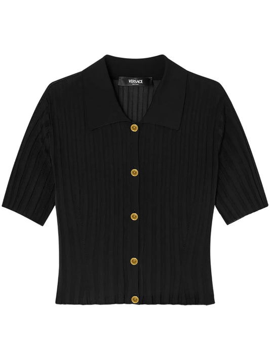 Button-Up Knitted Shirt