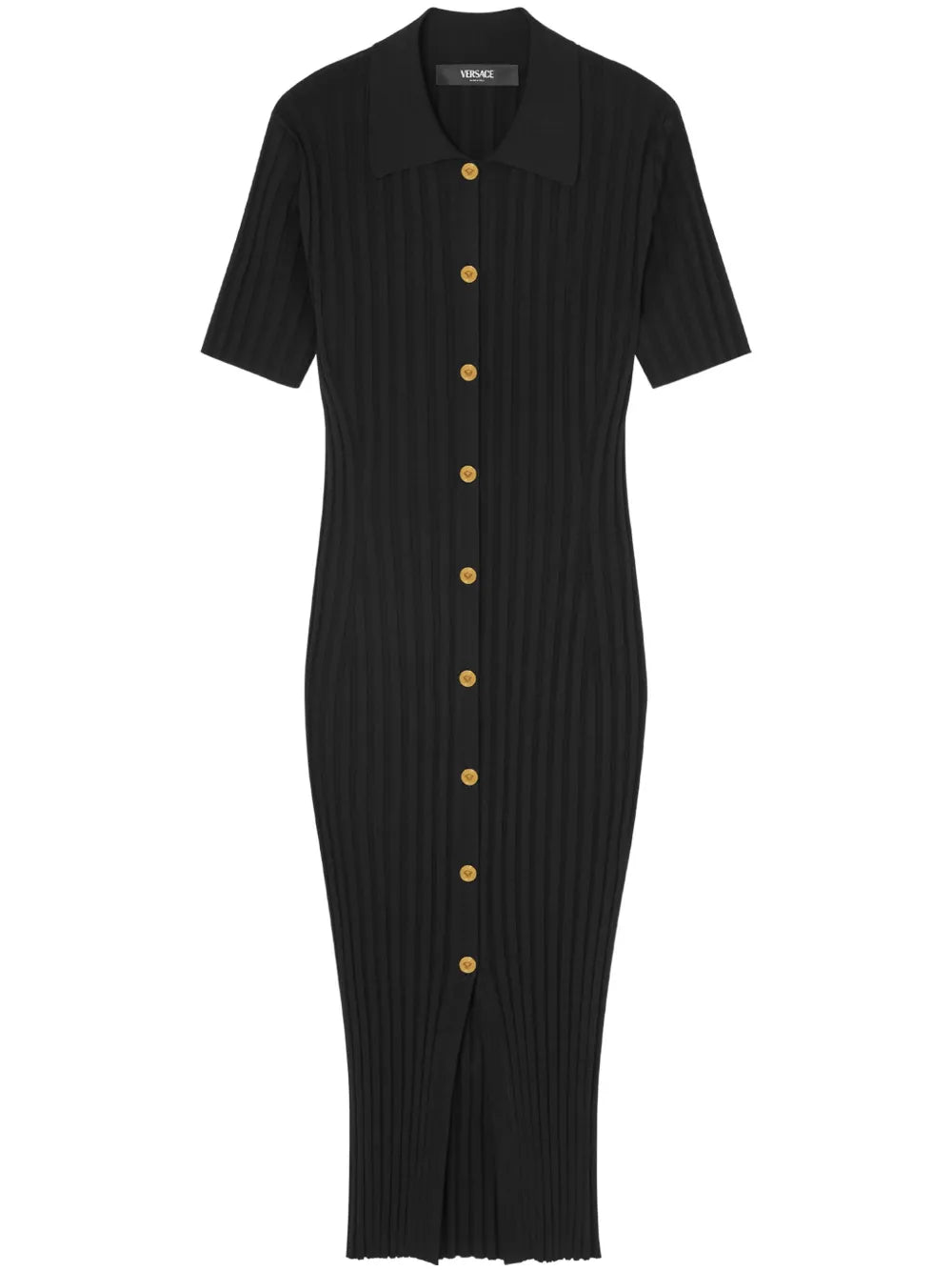 Knitted Midi Shirt Dress