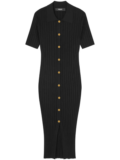 Knitted Midi Shirt Dress