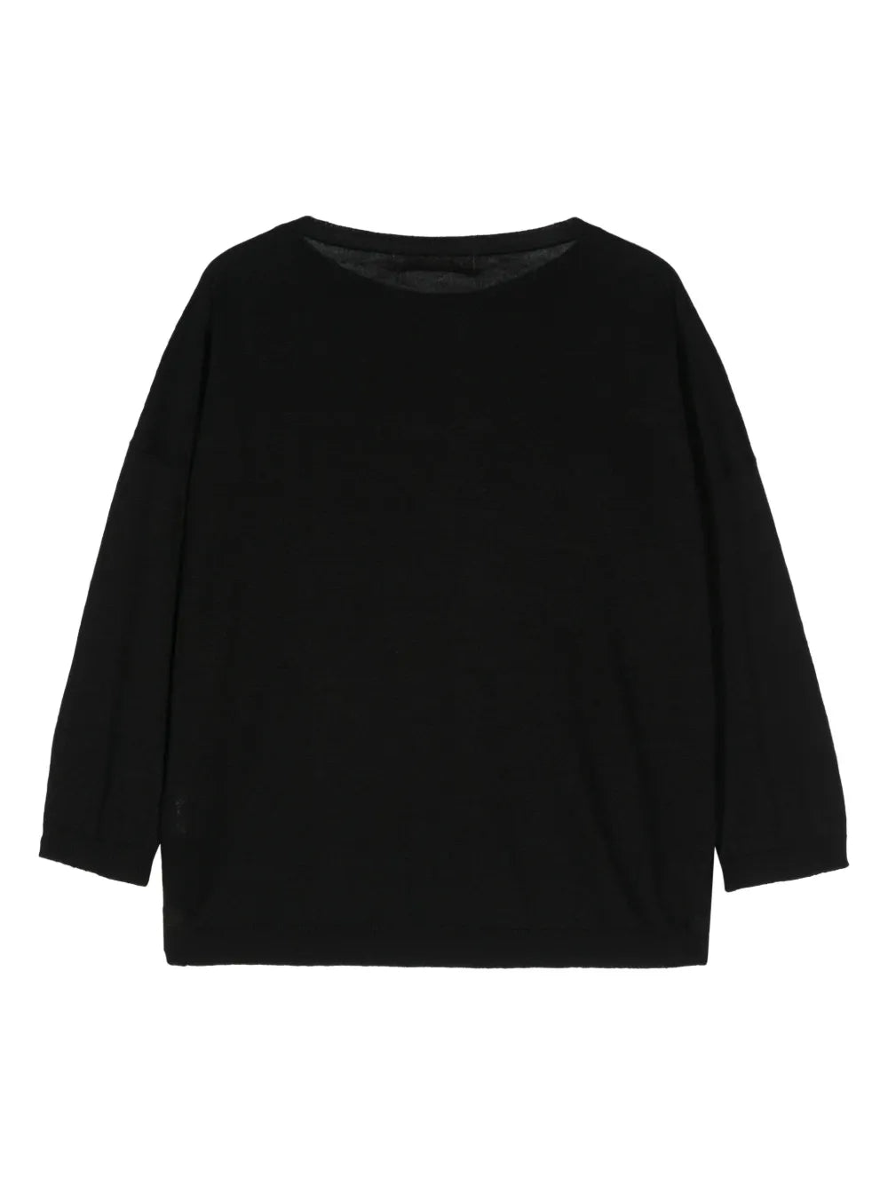 Wide-Neck Drop-Shoulder Jumper