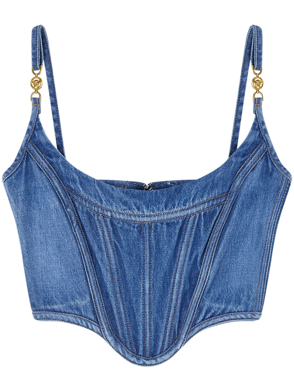 Medusa '95 Denim Corset Top