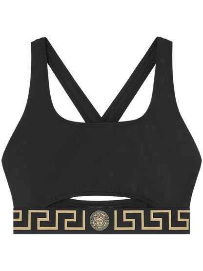 Greca Border Bikini Top