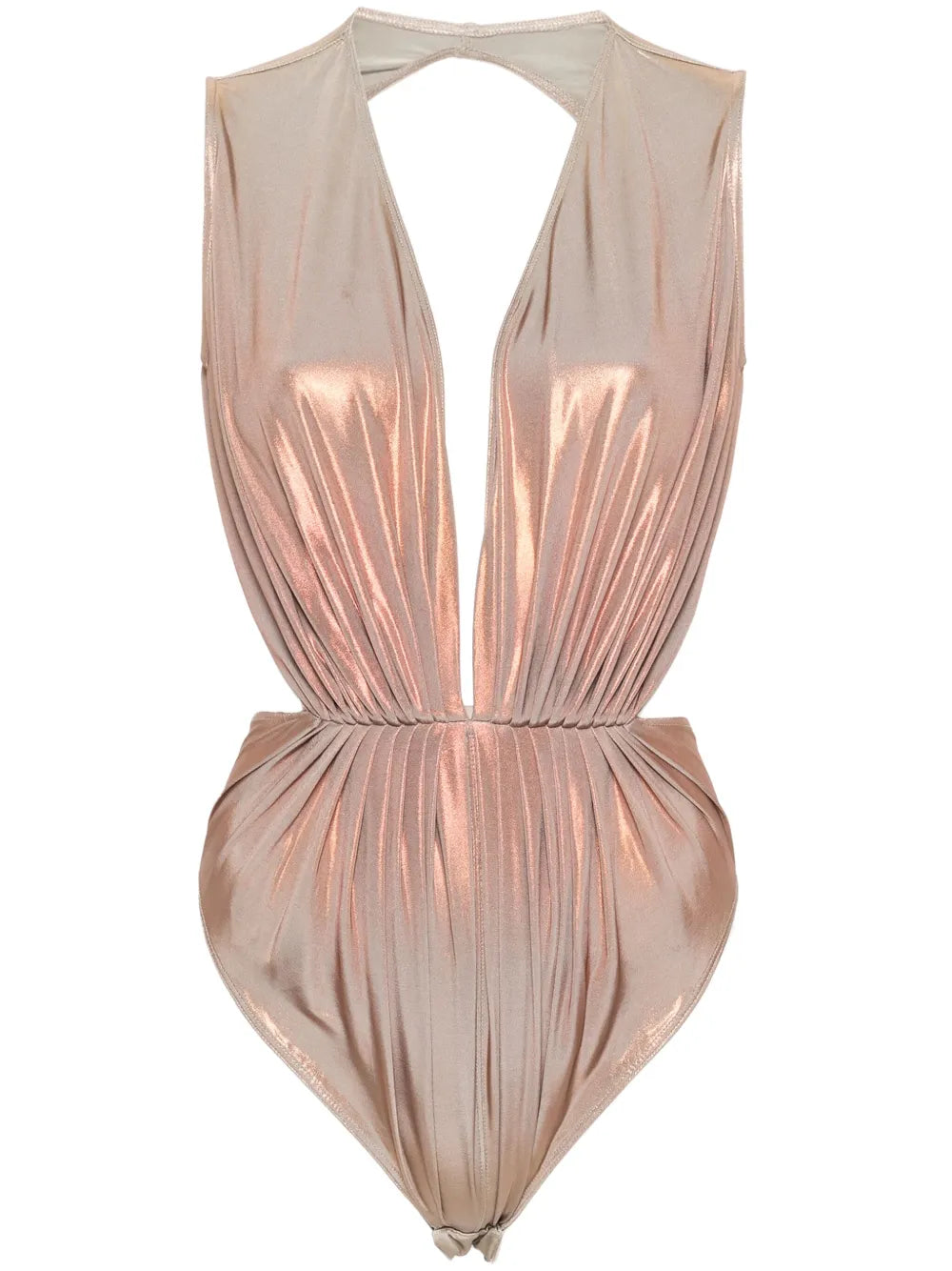 Gia Laminated-Finish Bodysuit