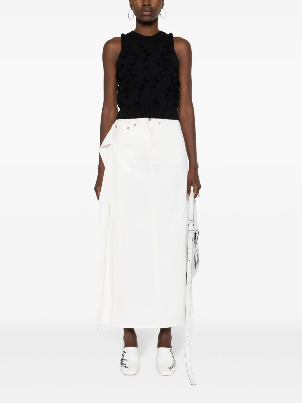 Loop-Detailing Knitted Tank Top