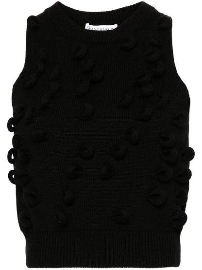 Loop-Detailing Knitted Tank Top