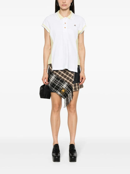 Orb-Embroidered Polo Top