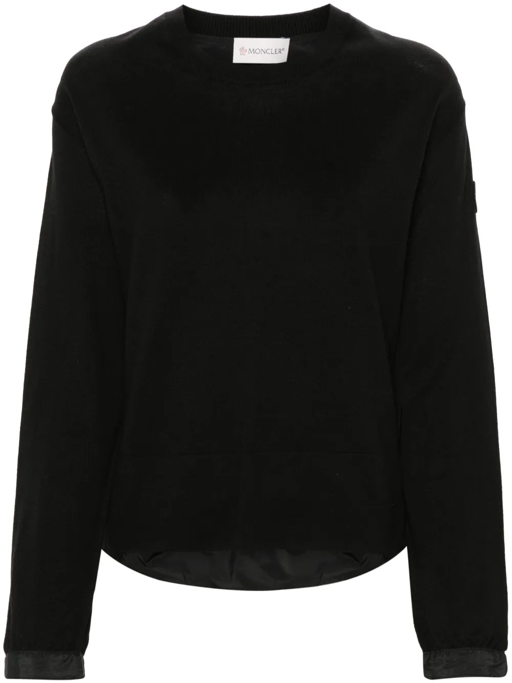 Logo-Patch Panelled Jumper