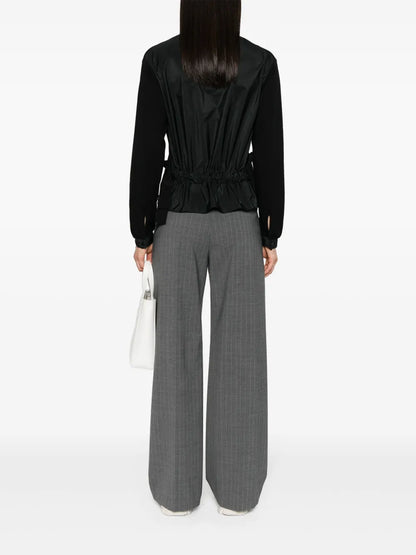 Logo-Patch Panelled Jumper