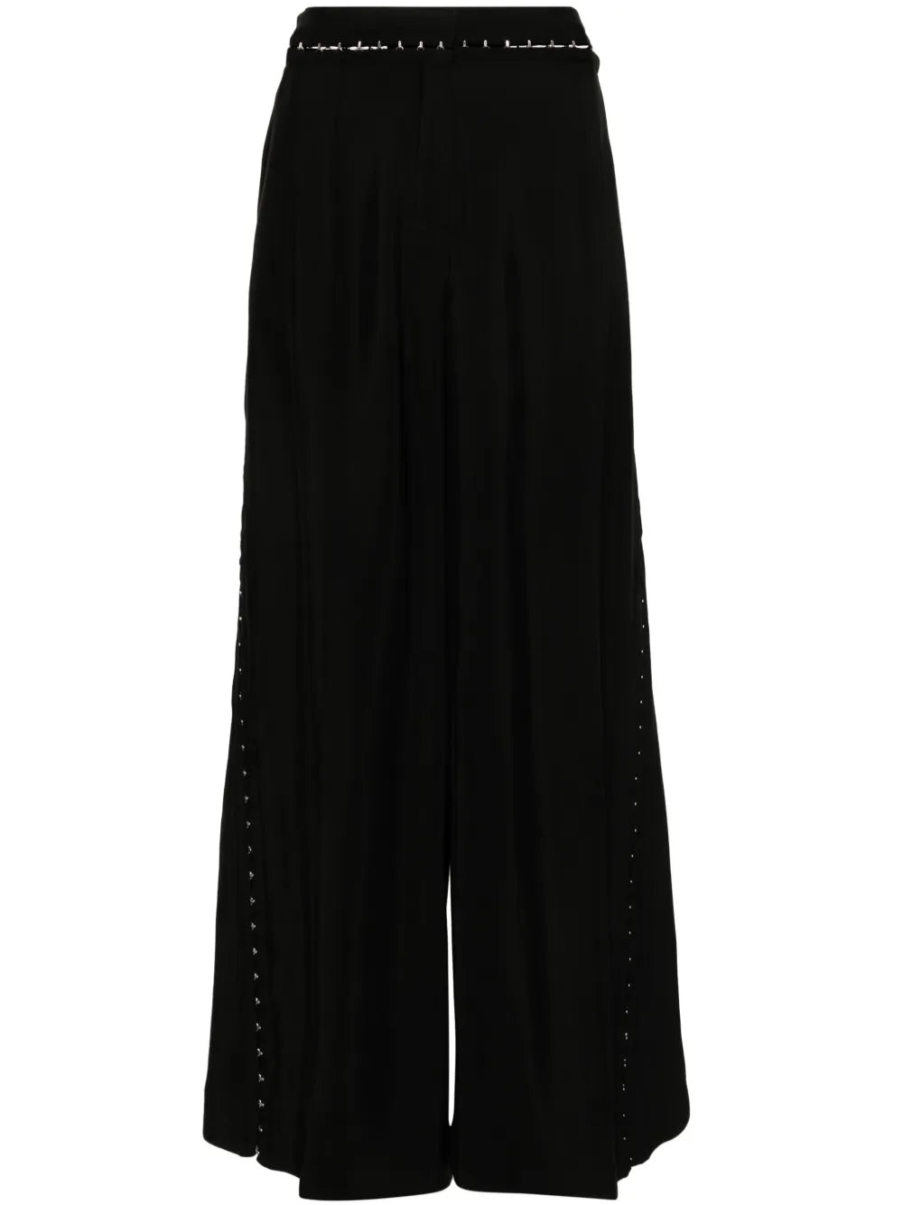 Hook & Eye Wide-Leg Trousers