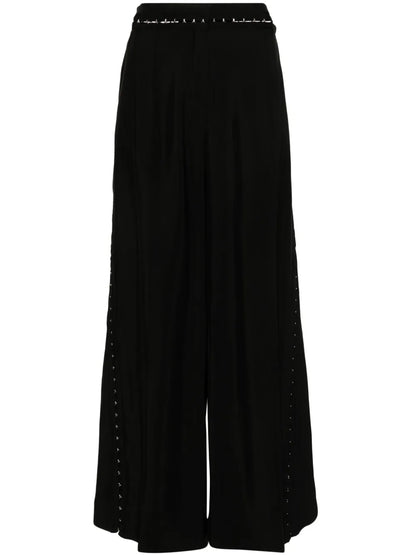 Hook & Eye Wide-Leg Trousers