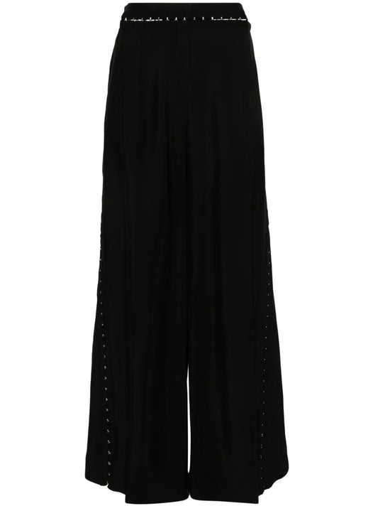 Hook & Eye Wide-Leg Trousers