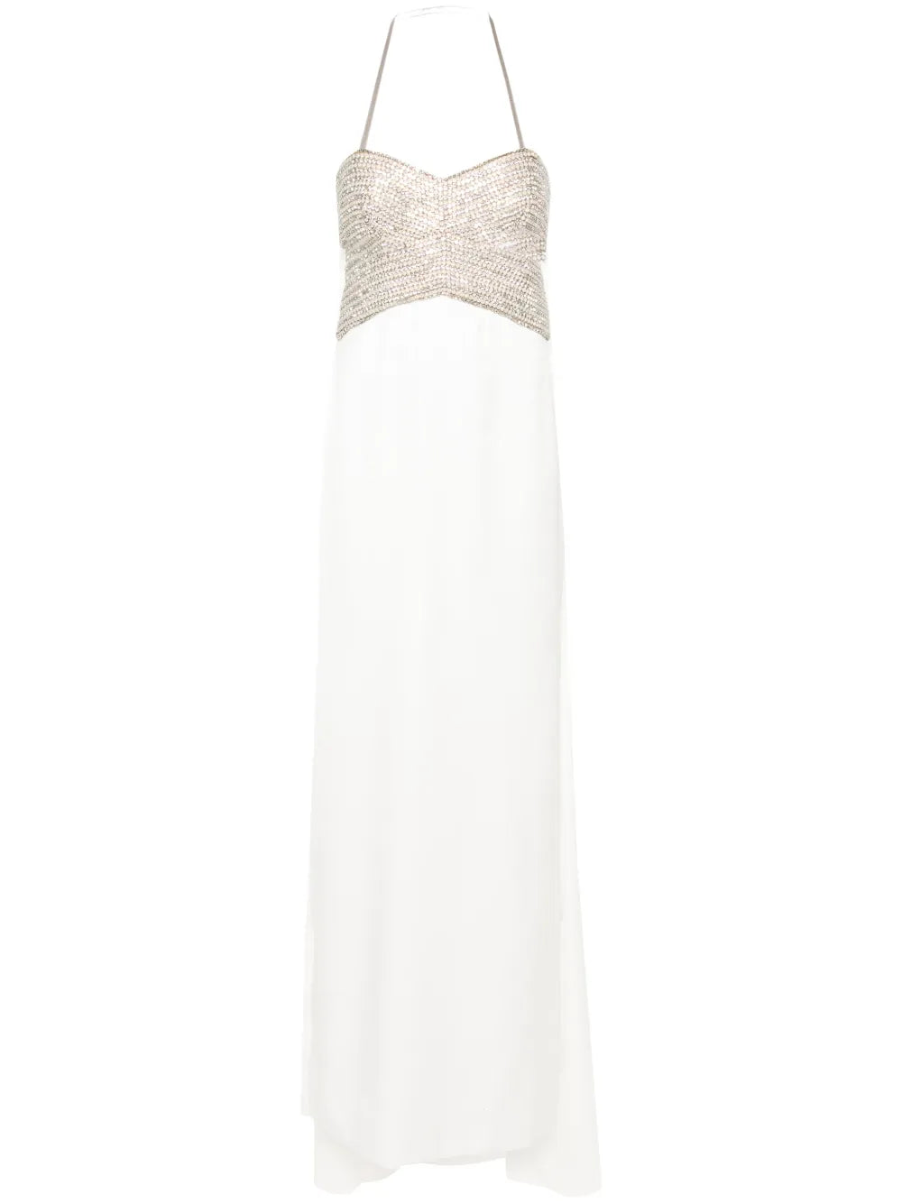 Crystal-Embellished Cut-Out Dress