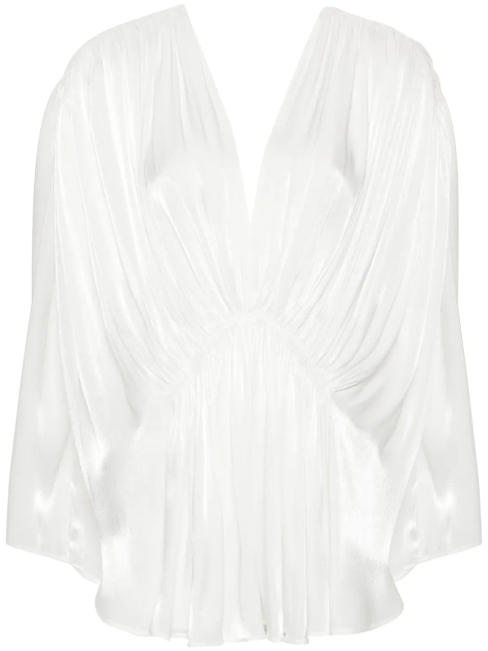 Draped Lamé Blouse
