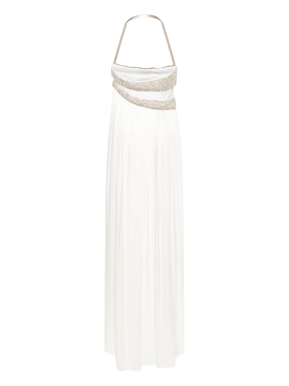 Crystal-Embellished Strapless Dress