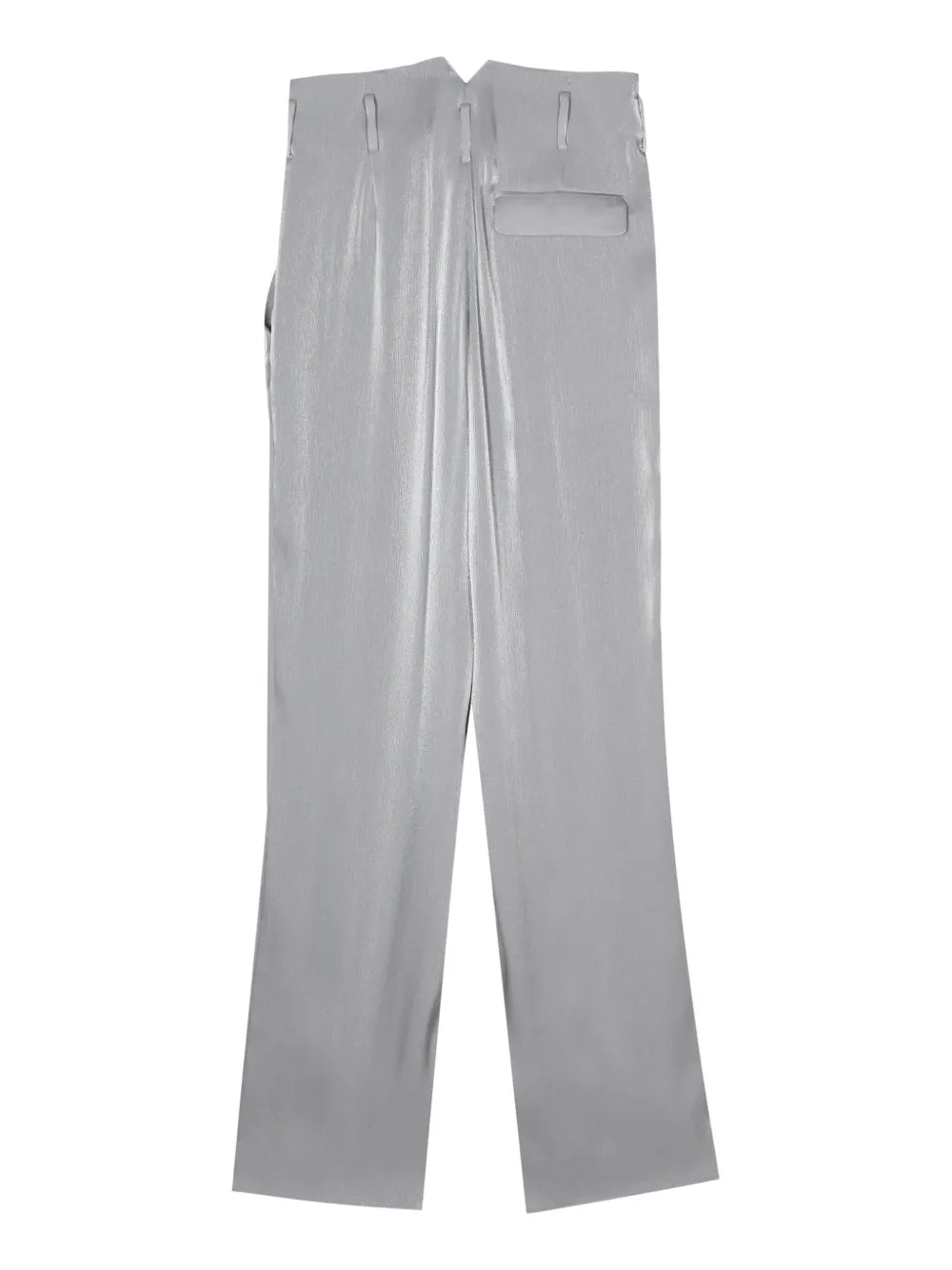Straight-Leg Lamé Trousers