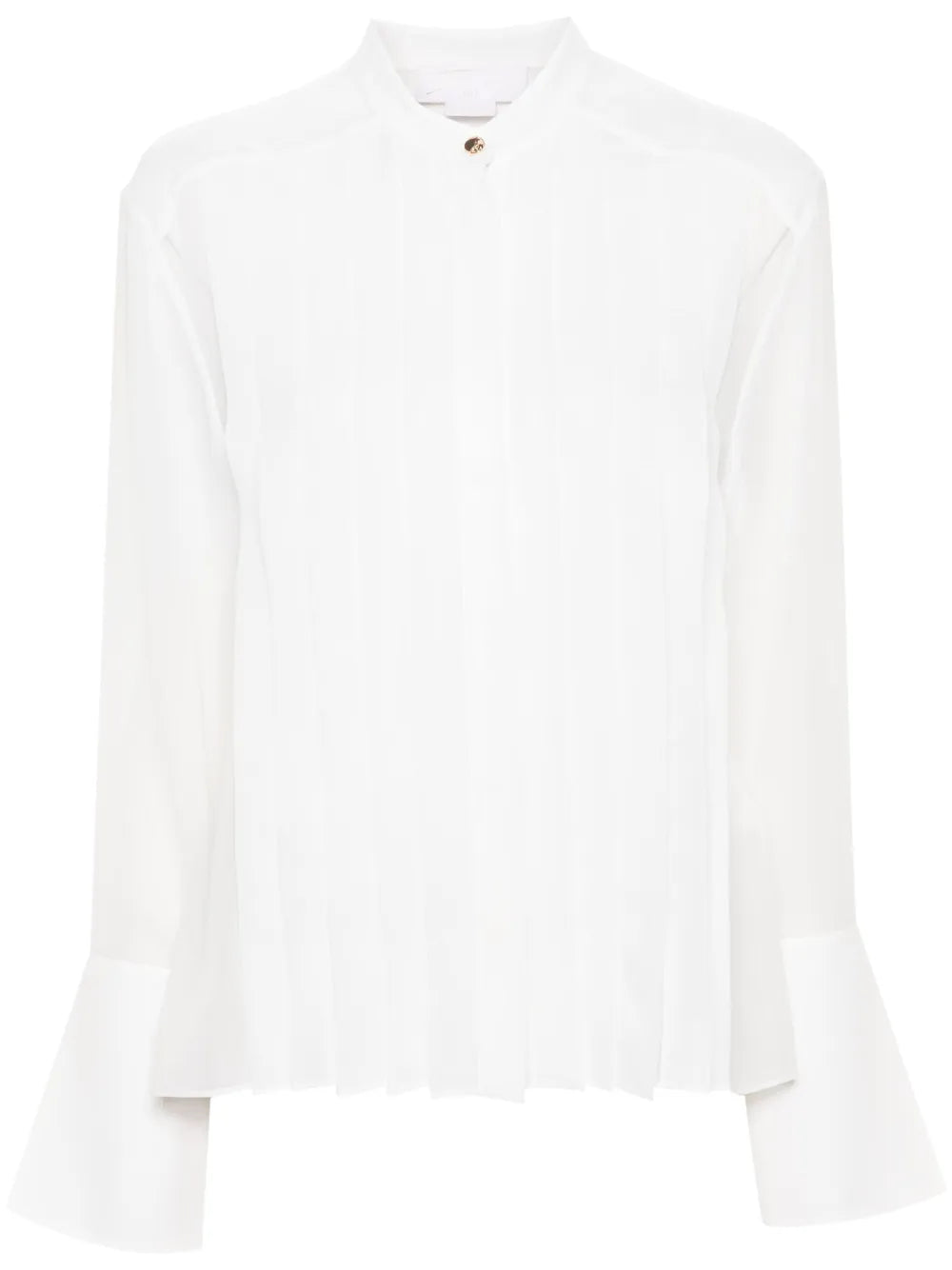 Pleated Silk Shirt