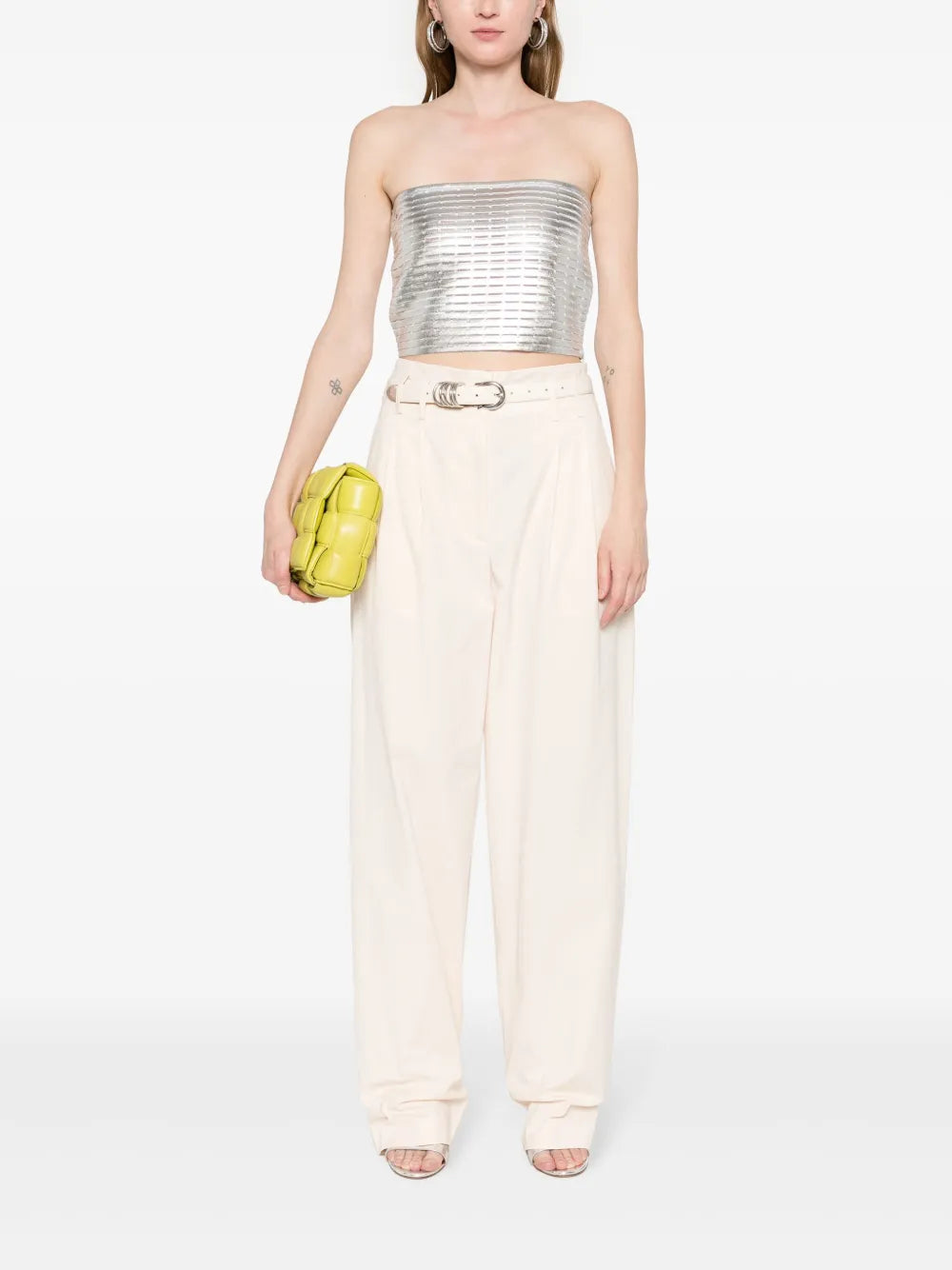 Laminated Cropped Top