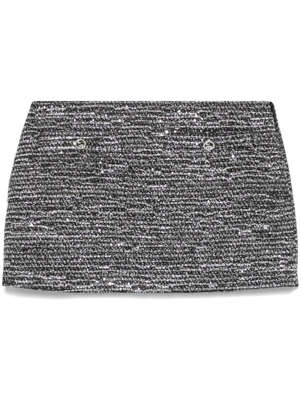 Striped Tweed Mini Skirt