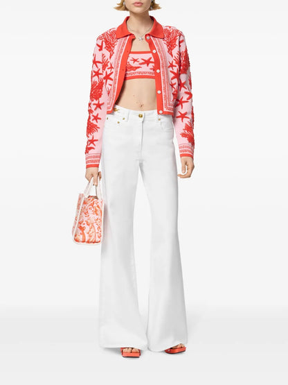 Mid-Rise Flared Jeans