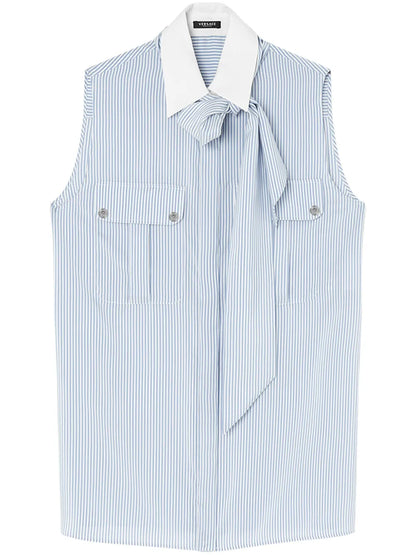Lavalli�Re Striped Silk Blouse