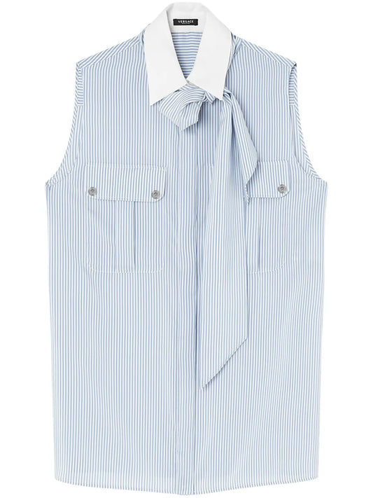 Lavalli�Re Striped Silk Blouse