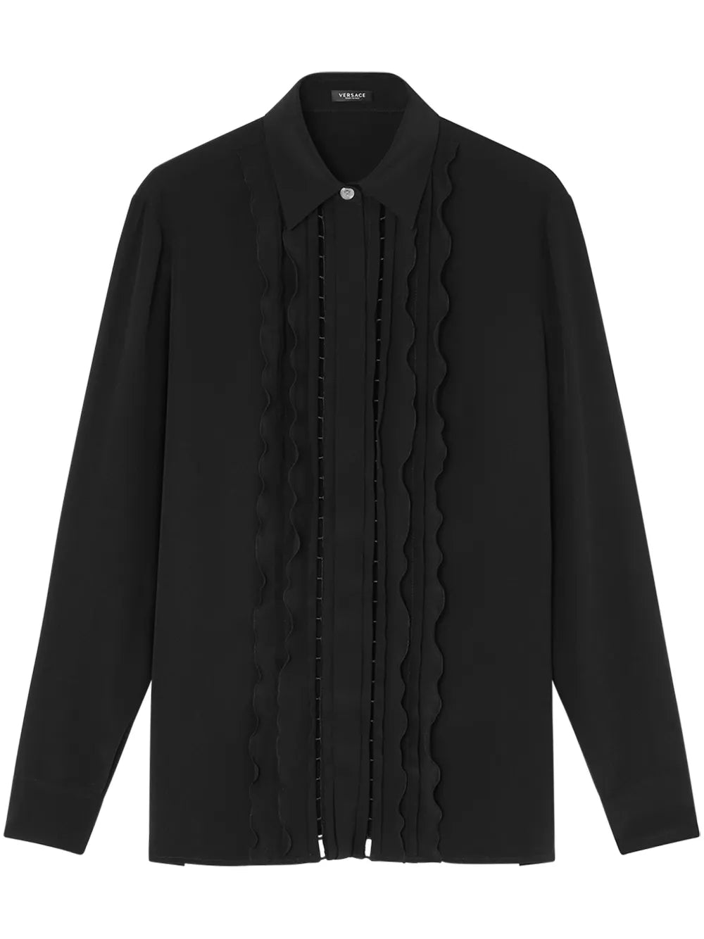 Ruffled Silk Shirt
