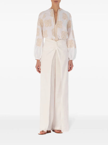 Molveno Floral-Appliqué Blouse