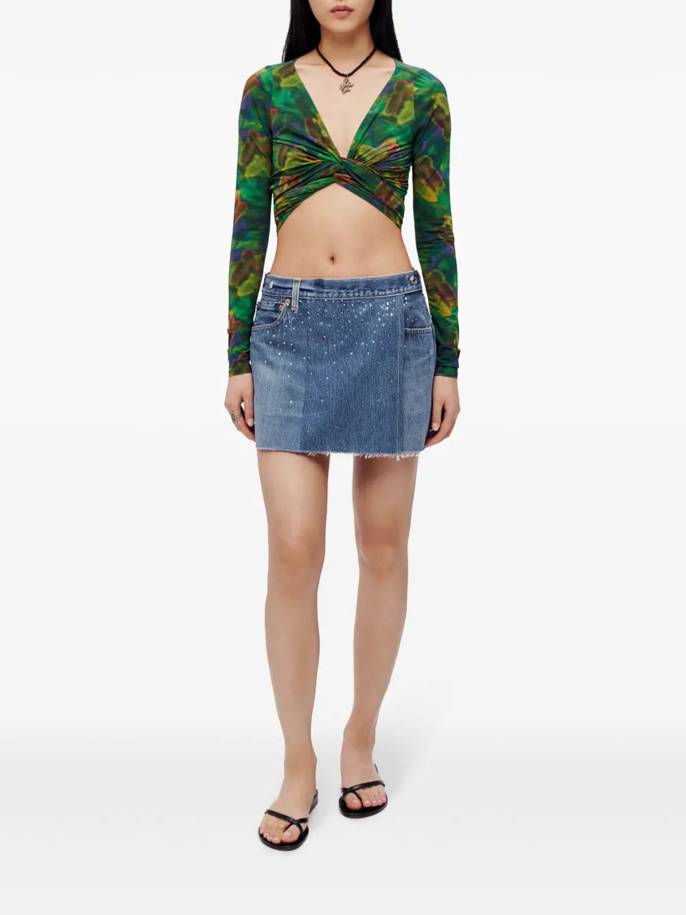 Wrapped Cropped Top
