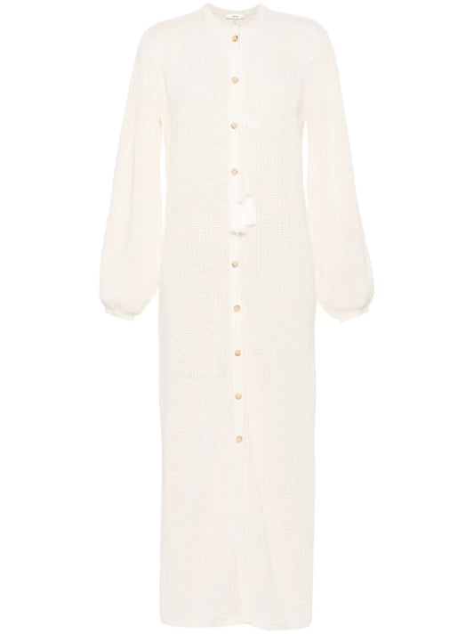 Crochet-Knit Maxi Kaftan