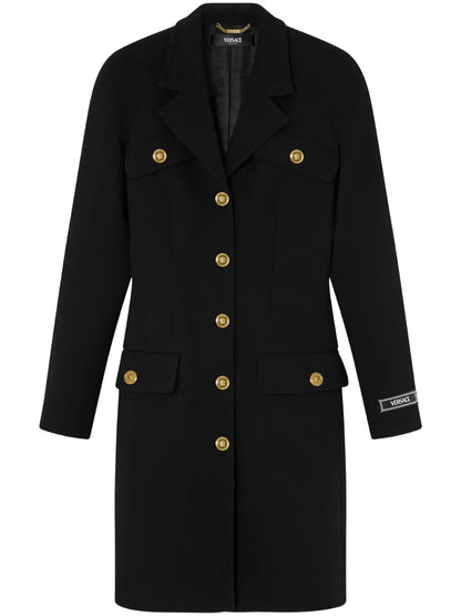 Wool-Blend Raglan Coat