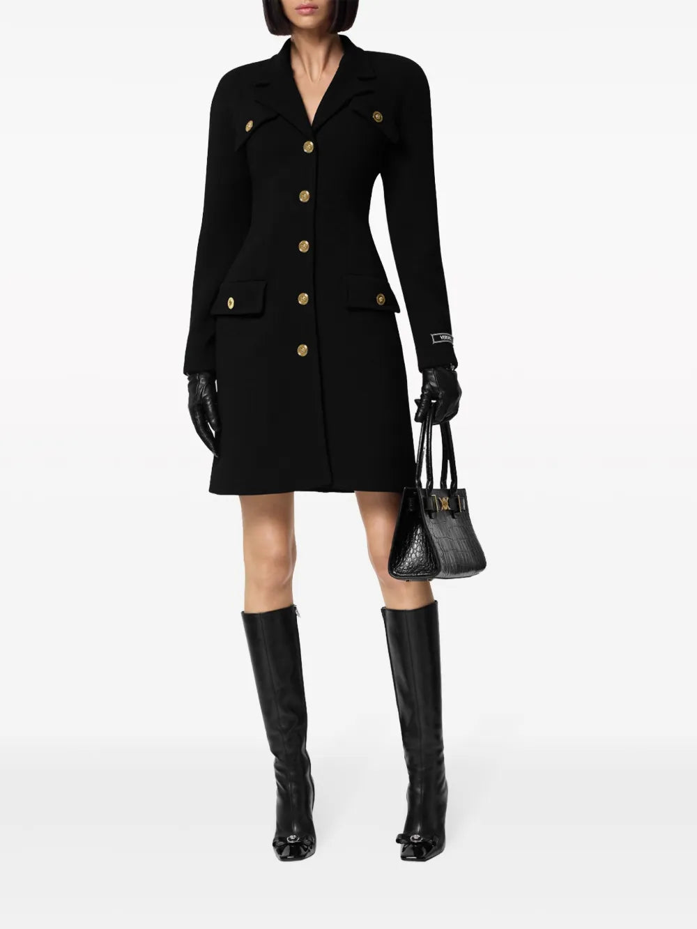 Wool-Blend Raglan Coat