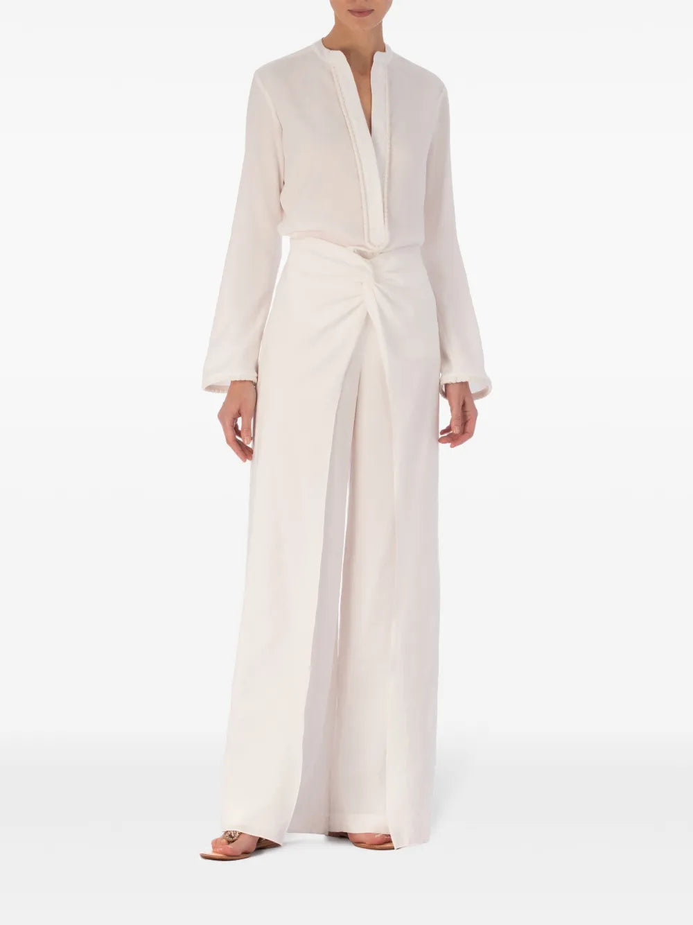 Shera Split-Collar Blouse