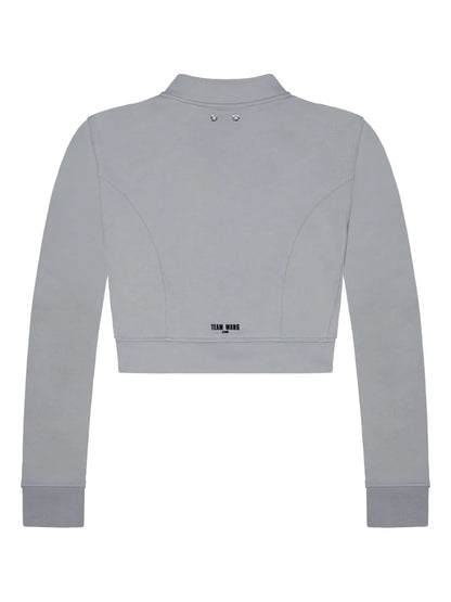 Logo-Print Cropped Track Jacket