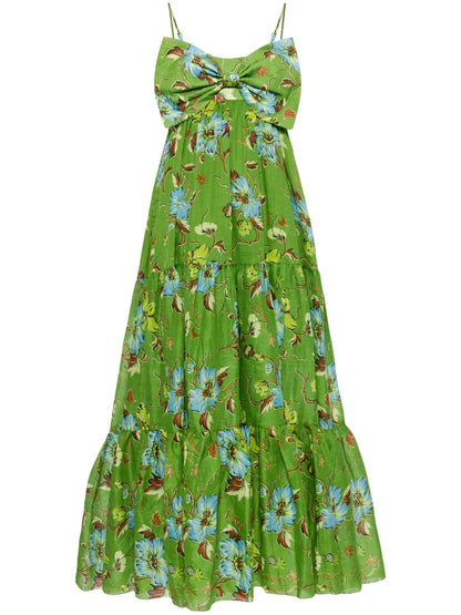 Hotel Lamu Floral-Print Midi Dress