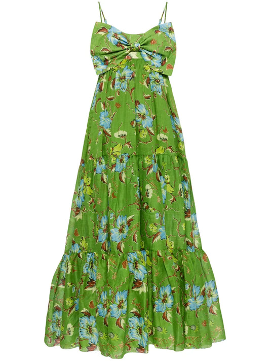 Hotel Lamu Floral-Print Midi Dress