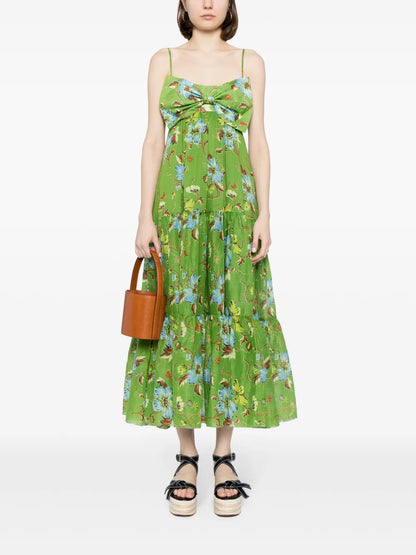 Hotel Lamu Floral-Print Midi Dress