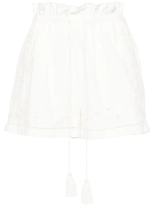 Broderie-Anglaise Paperbag Shorts
