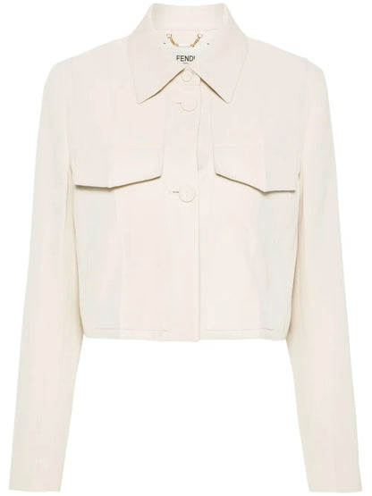 Twill Cropped Jacket
