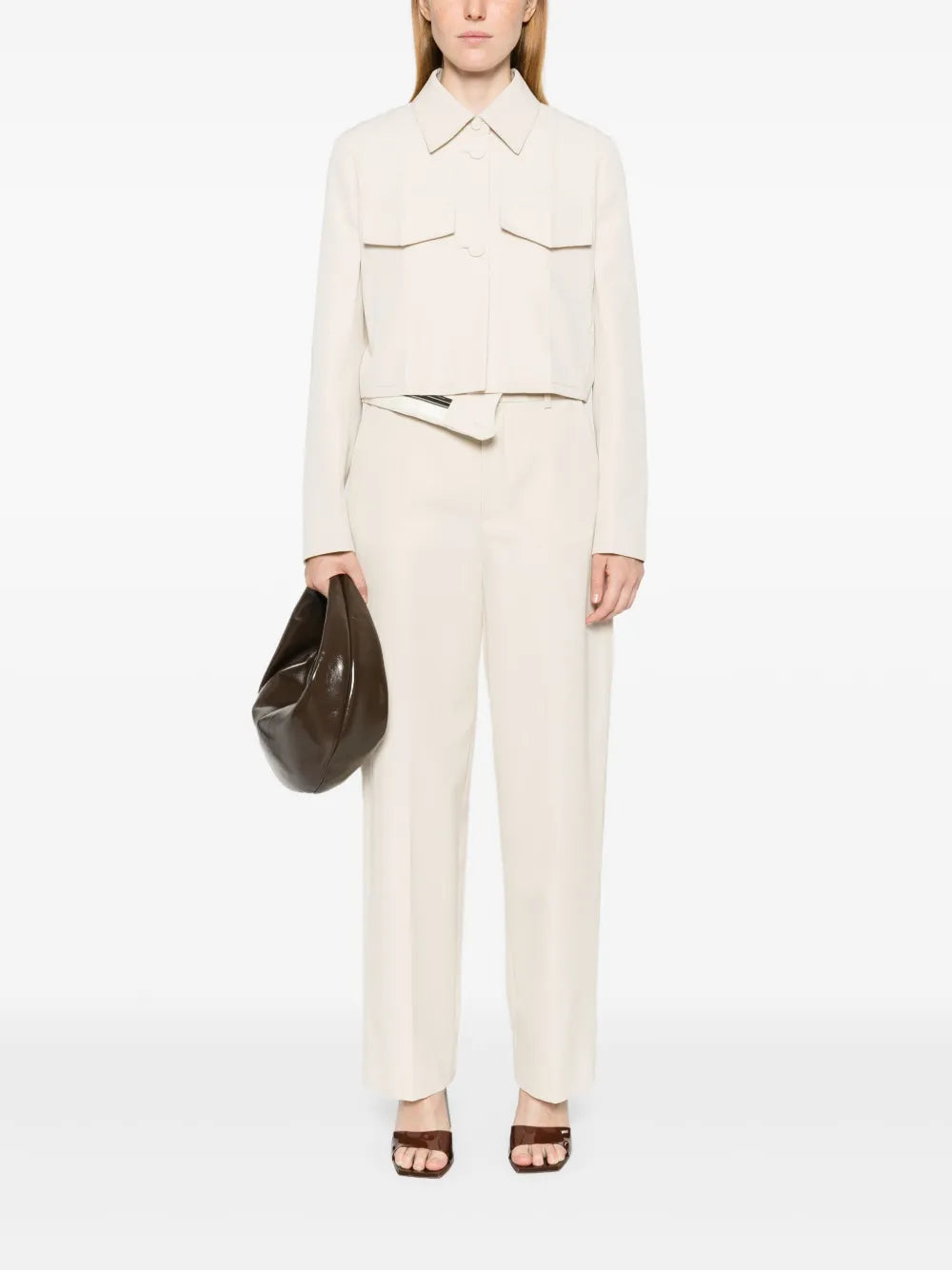 Twill Cropped Jacket