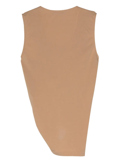 Ruffle-Detail Sleeveless Top