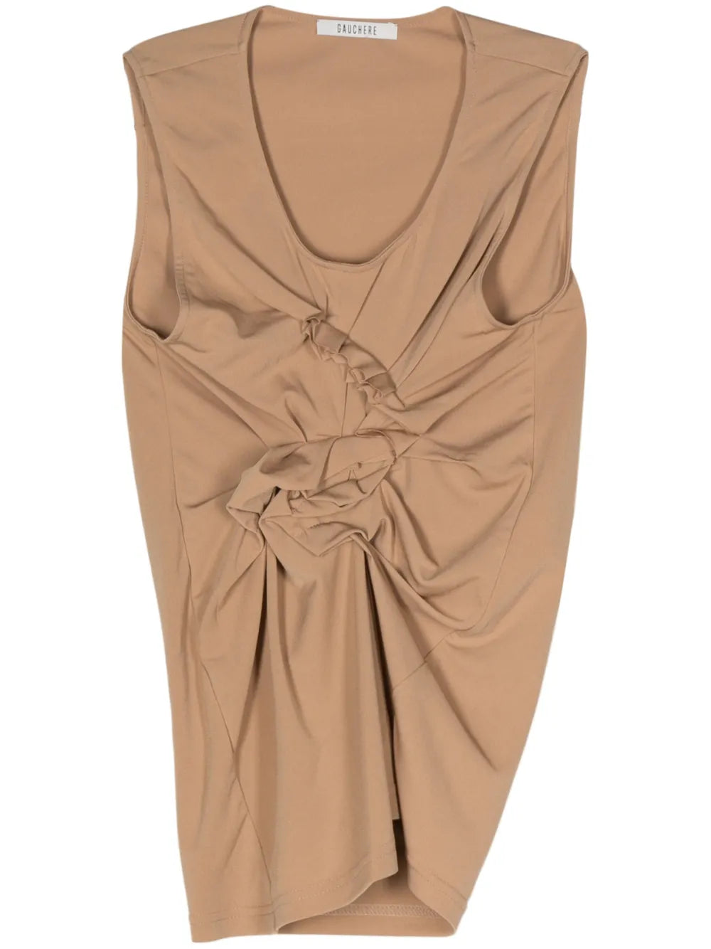 Ruffle-Detail Sleeveless Top