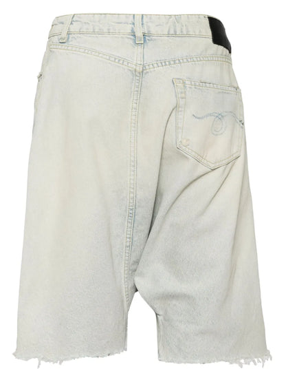 Twister Asymmetric Denim Shorts