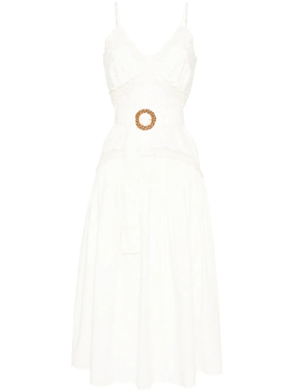 Floral-Embroidered Dress